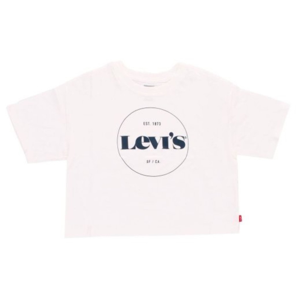 Levi's Kids White Cropped Tee 10/12